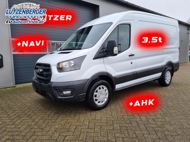Ford Transit L2H2 2.0 TDCi 130PS Trend 3,5t 3-Sitzer AHK Klima Navi Bluetooth DAB Frontscheibe beheizb. PDC v+h Rückf.Kamera Tempomat 