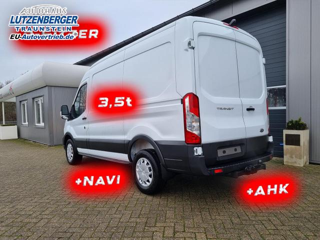 Ford Transit L2H2 2.0 TDCi 130PS Trend 3,5t 3-Sitzer AHK Klima Navi Bluetooth DAB Frontscheibe beheizb. PDC v+h Rückf.Kamera Tempomat 