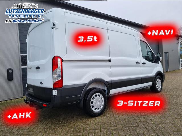 Ford Transit L2H2 2.0 TDCi 130PS Trend 3,5t 3-Sitzer AHK Klima Navi Bluetooth DAB Frontscheibe beheizb. PDC v+h Rückf.Kamera Tempomat 