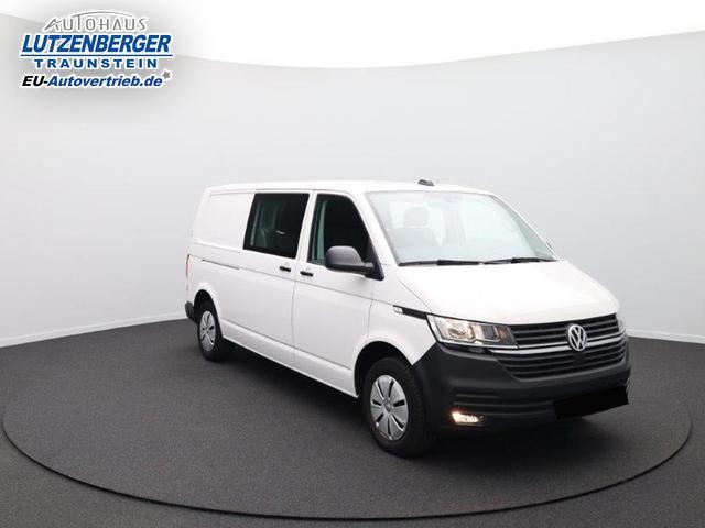Volkswagen Transporter 6.1 Kastenwagen DoKa L2 2.0 TDi 110PS 5-Sitzer AHK Klima PDC DAB Apple CarPlay Android Auto Bluetooth Touchscreen Ganzjahresreifen 