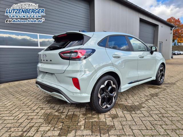 Ford Puma ST-Line X 1.0 EcoBoost Hybrid 125PS Automatik NEUES MODELL 360°Kamera AbstandsTempomat el.Heckklappe Premium Leder (Sensico) B+O-Sound Klimaautomatik Sitzheizung Lenkradheizung Frontscheibe beheizb. Ford-Navi SYNC4 Bluetooth Apple CarPlay Android A 