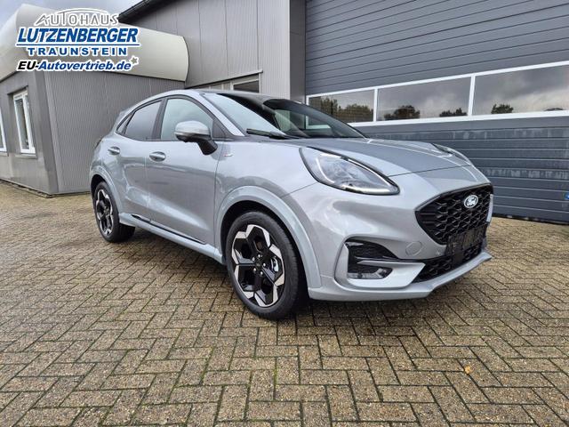 Ford Puma ST-Line X 1.0 EcoBoost Hybrid 125PS Automatik NEUES MODELL 360°Kamera AbstandsTempomat el.Heckklappe Premium Leder (Sensico) B+O-Sound Klimaautomatik Sitzheizung Lenkradheizung Frontscheibe beheizb. Ford-Navi SYNC4 Bluetooth Apple CarPlay Android A 