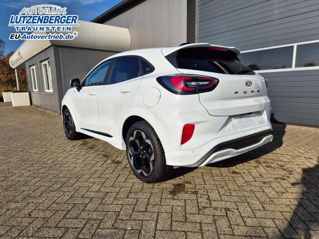 Ford Puma ST-Line X 1.0 EcoBoost Hybrid 125PS Automatik NEUES MODELL 360°Kamera AbstandsTempomat el.Heckklappe Premium Leder (Sensico) B+O-Sound Klimaautomatik Sitzheizung Lenkradheizung Frontscheibe beheizb. Ford-Navi SYNC4 Bluetooth Apple CarPlay Android A 