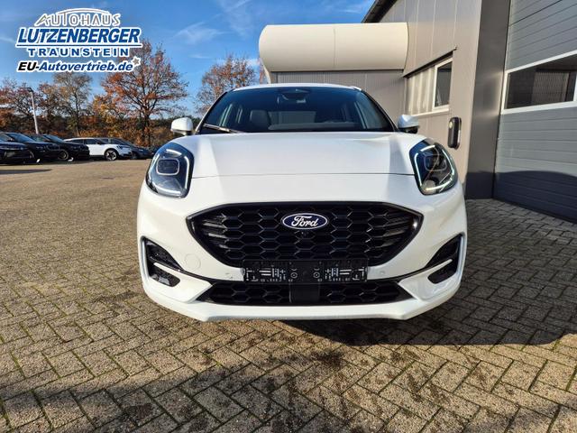 Ford Puma ST-Line X 1.0 EcoBoost Hybrid 125PS Automatik NEUES MODELL 360°Kamera AbstandsTempomat el.Heckklappe Premium Leder (Sensico) B+O-Sound Klimaautomatik Sitzheizung Lenkradheizung Frontscheibe beheizb. Ford-Navi SYNC4 Bluetooth Apple CarPlay Android A 