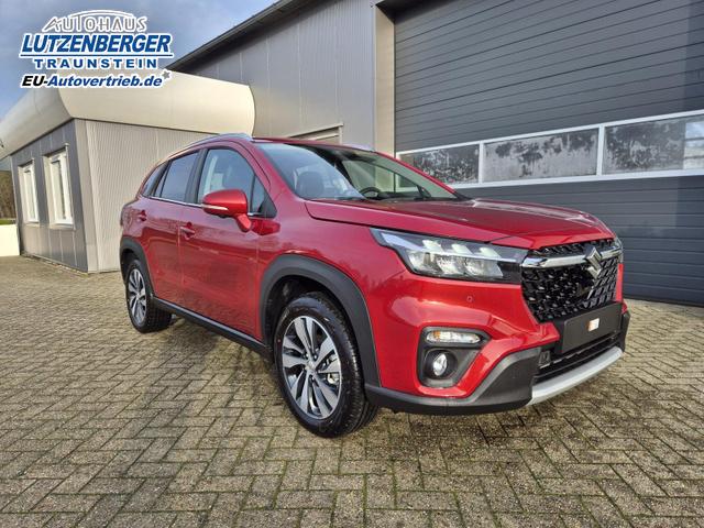 Suzuki S-Cross Comfort+ 110PS Automatik MHEV 4x4 ALLGRIP 1.4 Boosterjet Allrad Teilleder Navi Klimaautomatik Sitzheizung ACC PDC v+h 4x Kamera Suzuki-Radio Apple CarPlay Android Auto Touchscreen 2xKeyless 17-LM 