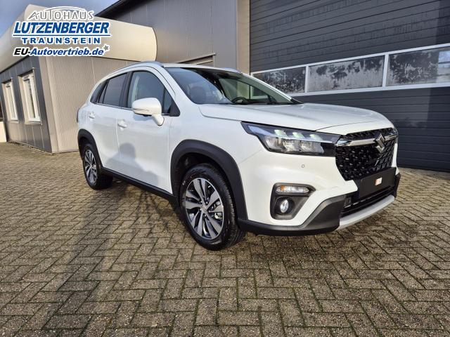 Suzuki S-Cross Comfort+ 110PS Automatik MHEV 4x4 ALLGRIP 1.4 Boosterjet Allrad Teilleder Navi Klimaautomatik Sitzheizung ACC PDC v+h 4x Kamera Suzuki-Radio Apple CarPlay Android Auto Touchscreen 2xKeyless 17-LM 