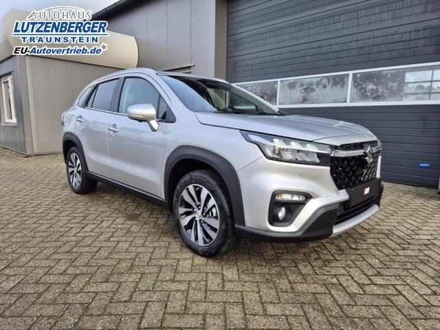 Suzuki S-Cross Comfort+ 110PS Automatik MHEV 4x4 ALLGRIP 1.4 Boosterjet Teilleder Navi Klimaautomatik Sitzheizung ACC PDC v+h 4x Kamera Suzuki-Radio Apple CarPlay Android Auto Touchscreen 2xKeyless 17-LM 