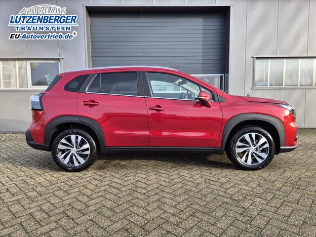 Suzuki S-Cross Comfort+ 110PS Automatik MHEV 4x4 ALLGRIP 1.4 Boosterjet Teilleder Navi Klimaautomatik Sitzheizung ACC PDC v+h 4x Kamera Suzuki-Radio Apple CarPlay Android Auto Touchscreen 2xKeyless 17-LM 