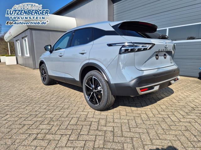Nissan Qashqai 1.3 DIG-T MHEV 158 PS X-Tronic Tekna Voll-Leder Klimaautomatik PanoGlasdach Sitzheizung Lenkradheizung Navi Head-Up Display elektr. Heckklappe ACC PDC v+h 360&deg;Kamera DAB Bluetooth Touchscreen Apple CarPlay Android Auto 19"LM 