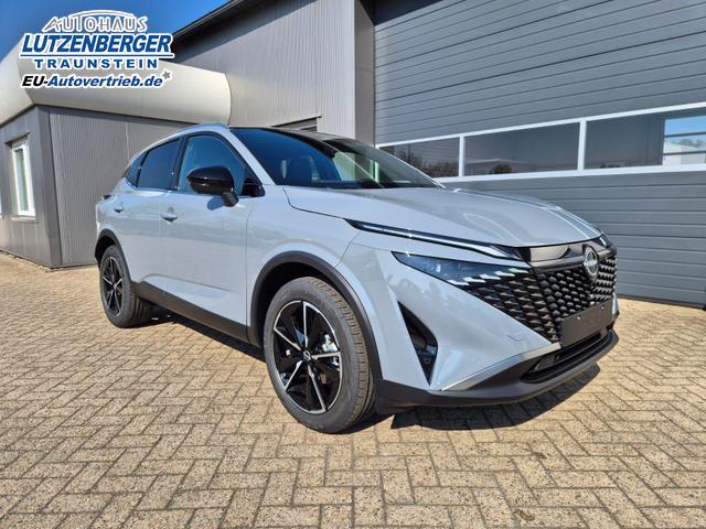 Nissan Qashqai 1.3 DIG-T MHEV 158 PS X-Tronic Tekna Voll-Leder Klimaautomatik PanoGlasdach Sitzheizung Lenkradheizung Navi Head-Up Display elektr. Heckklappe ACC PDC v+h 360&deg;Kamera DAB Bluetooth Touchscreen Apple CarPlay Android Auto 19"LM 