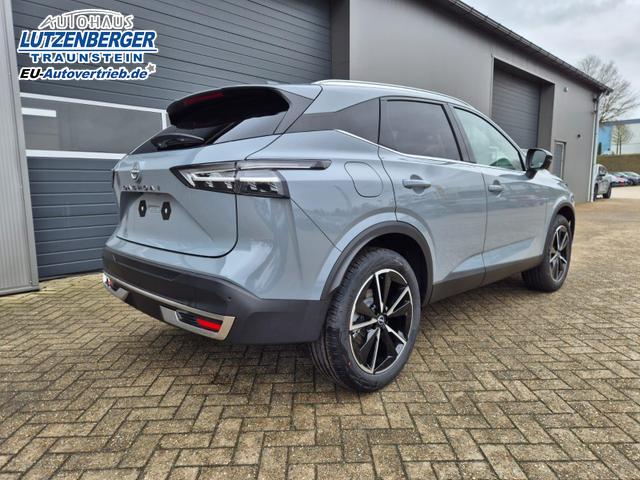 Nissan Qashqai 1.3 DIG-T MHEV 158 PS X-Tronic Tekna Voll-Leder Klimaautomatik PanoGlasdach Sitzheizung Lenkradheizung Navi Head-Up Display elektr. Heckklappe ACC PDC v+h 360&deg;Kamera DAB Bluetooth Touchscreen Apple CarPlay Android Auto 19"LM 