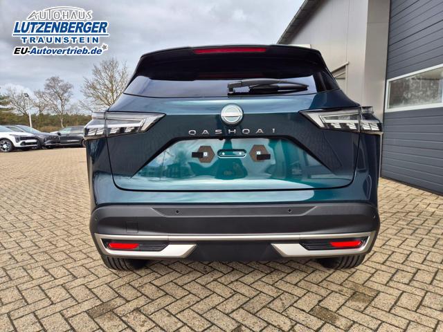 Nissan Qashqai 1.3 DIG-T MHEV 158 PS X-Tronic Tekna Voll-Leder Klimaautomatik PanoGlasdach Sitzheizung Lenkradheizung Navi Head-Up Display elektr. Heckklappe ACC PDC v+h 360&deg;Kamera DAB Bluetooth Touchscreen Apple CarPlay Android Auto 19"LM 