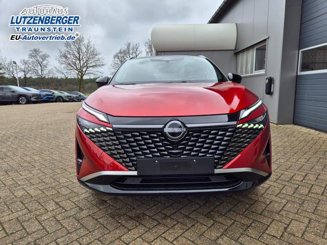 Nissan Qashqai 1.3 DIG-T MHEV 158 PS X-Tronic Tekna Premium Paket 20"LM Teil-Leder PanoGlasdach Klimaautomatik Sitzheizung Lenkradheizung Navi Head-Up Display elektr. Heckklappe ACC PDC v+h 360&deg;Kamera DAB Bluetooth Touchscreen Apple CarPlay Android Auto 