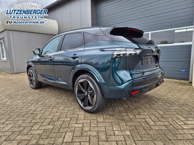 Nissan Qashqai 1.3 DIG-T MHEV 158 PS X-Tronic N-Design 20"Zoll Teil-Leder PanoGlasdach Klimaautomatik Sitzheizung Lenkradheizung Navi Head-Up Display elektr. Heckklappe ACC PDC v+h 360&deg;Kamera DAB Bluetooth Touchscreen Apple CarPlay Android Auto 
