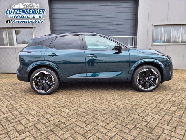 Nissan Qashqai 1.3 DIG-T MHEV 158 PS X-Tronic N-Design 20"Zoll Teil-Leder PanoGlasdach Klimaautomatik Sitzheizung Lenkradheizung Navi Head-Up Display elektr. Heckklappe ACC PDC v+h 360&deg;Kamera DAB Bluetooth Touchscreen Apple CarPlay Android Auto 