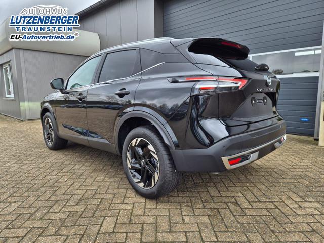 Nissan Qashqai 1.3 DIG-T MHEV 158 PS X-Tronic N-Connecta Teil-Leder PanoGlasdach Klimaautomatik Sitzheizung Lenkradheizung Navi ACC PDC v+h 360&deg;Kamera DAB Bluetooth Touchscreen Apple CarPlay Android Auto 18"LM 