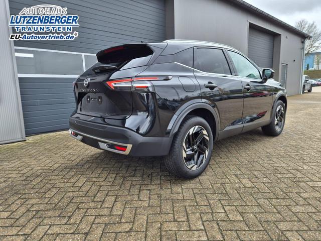 Nissan Qashqai 1.3 DIG-T MHEV 158 PS X-Tronic N-Connecta Teil-Leder PanoGlasdach Klimaautomatik Sitzheizung Lenkradheizung Navi ACC PDC v+h 360&deg;Kamera DAB Bluetooth Touchscreen Apple CarPlay Android Auto 18"LM 