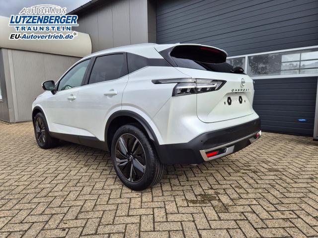 Nissan Qashqai 1.3 DIG-T MHEV 140PS Tekna Voll-Leder Klimaautomatik PanoGlasdach Sitzheizung Lenkradheizung Navi Head-Up Display elektr. Heckklappe ACC PDC v+h 360&deg;Kamera DAB Bluetooth Touchscreen Apple CarPlay Android Auto 19"LM 