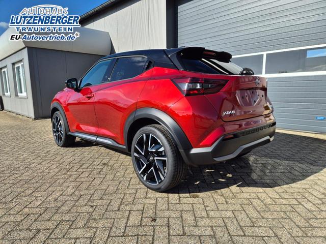 Nissan Juke 1.0 DIG-T 114PS N-Design Automatik Teil-Leder Klimaautomatik Sitzheizung Lenkradheizung PDC v+h R&uuml;ckf.Kamera Navi 19"LM Bluetooth Touchscreen Apple CarPlay Android Auto 