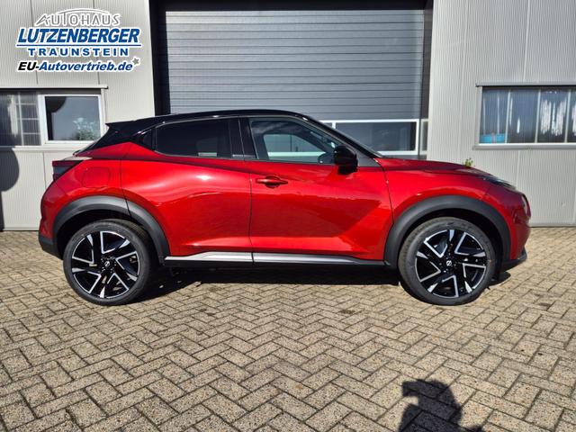 Nissan Juke 1.0 DIG-T 114PS N-Design Automatik Teil-Leder Klimaautomatik Sitzheizung Lenkradheizung PDC v+h R&uuml;ckf.Kamera Navi 19"LM Bluetooth Touchscreen Apple CarPlay Android Auto 