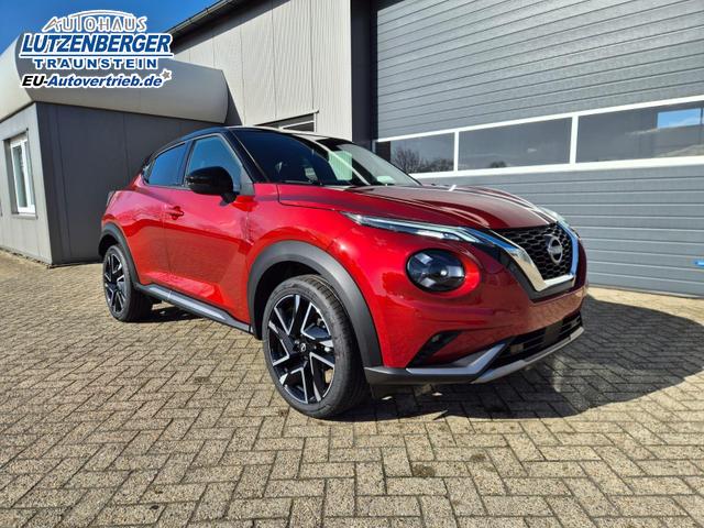 Nissan Juke 1.0 DIG-T 114PS N-Design Automatik Teil-Leder Klimaautomatik Sitzheizung Lenkradheizung PDC v+h R&uuml;ckf.Kamera Navi 19"LM Bluetooth Touchscreen Apple CarPlay Android Auto 
