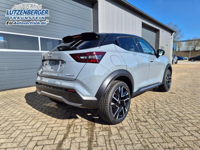 Nissan Juke 1.0 DIG-T 114PS N-Design Automatik Teil-Leder Klimaautomatik Sitzheizung Lenkradheizung PDC v+h R&uuml;ckf.Kamera Navi 19"LM Bluetooth Touchscreen Apple CarPlay Android Auto 