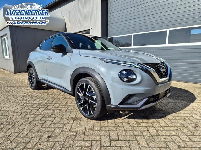 Nissan Juke 1.0 DIG-T 114PS N-Design Automatik Teil-Leder Klimaautomatik Sitzheizung Lenkradheizung PDC v+h R&uuml;ckf.Kamera Navi 19"LM Bluetooth Touchscreen Apple CarPlay Android Auto 
