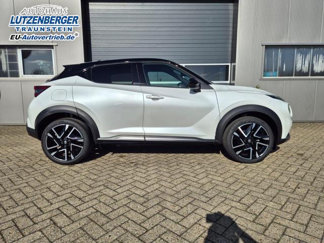 Nissan Juke 1.0 DIG-T 114PS N-Design Automatik Teil-Leder Klimaautomatik Sitzheizung Lenkradheizung PDC v+h R&uuml;ckf.Kamera Navi 19"LM Bluetooth Touchscreen Apple CarPlay Android Auto 