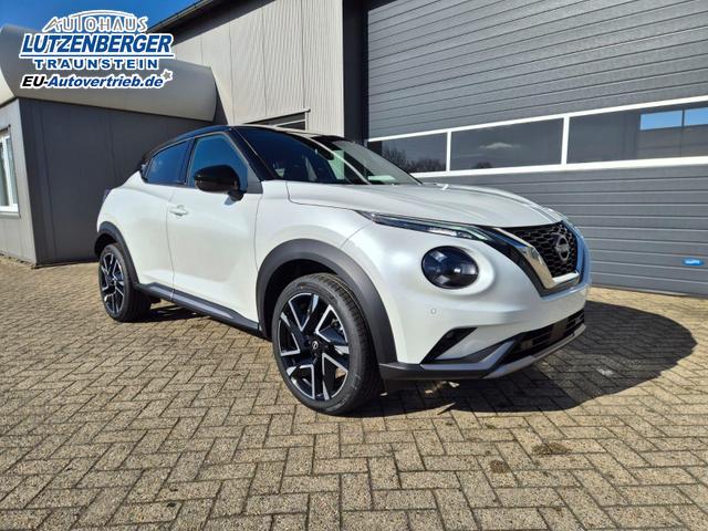 Nissan Juke 1.0 DIG-T 114PS N-Design Automatik Teil-Leder Klimaautomatik Sitzheizung Lenkradheizung PDC v+h R&uuml;ckf.Kamera Navi 19"LM Bluetooth Touchscreen Apple CarPlay Android Auto 