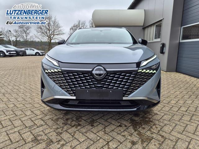 Nissan Qashqai 1.3 DIG-T MHEV 158 PS X-Tronic Tekna Premium Paket 20"LM Teil-Leder PanoGlasdach Klimaautomatik Sitzheizung Lenkradheizung Navi Head-Up Display elektr. Heckklappe ACC PDC v+h 360&deg;Kamera DAB Bluetooth Touchscreen Apple CarPlay Android Auto 