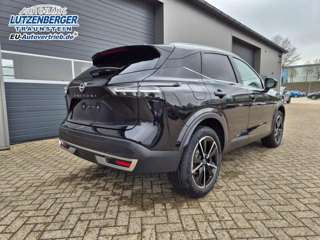 Nissan Qashqai 1.3 DIG-T MHEV 158 PS X-Tronic Tekna Voll-Leder Klimaautomatik PanoGlasdach Sitzheizung Lenkradheizung Navi Head-Up Display elektr. Heckklappe ACC PDC v+h 360&deg;Kamera DAB Bluetooth Touchscreen Apple CarPlay Android Auto 19"LM 