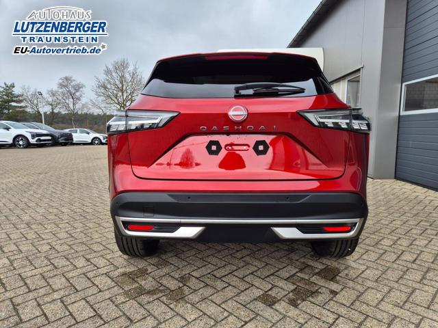 Nissan Qashqai 1.3 DIG-T MHEV 158 PS X-Tronic Tekna Voll-Leder Klimaautomatik PanoGlasdach Sitzheizung Lenkradheizung Navi Head-Up Display elektr. Heckklappe ACC PDC v+h 360&deg;Kamera DAB Bluetooth Touchscreen Apple CarPlay Android Auto 19"LM 