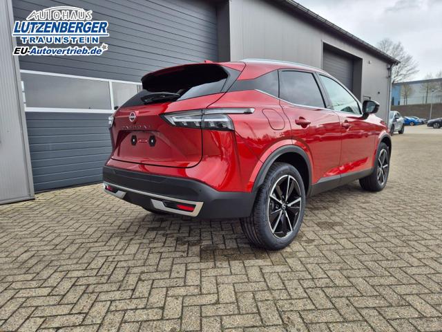 Nissan Qashqai 1.3 DIG-T MHEV 158 PS X-Tronic Tekna Voll-Leder Klimaautomatik PanoGlasdach Sitzheizung Lenkradheizung Navi Head-Up Display elektr. Heckklappe ACC PDC v+h 360&deg;Kamera DAB Bluetooth Touchscreen Apple CarPlay Android Auto 19"LM 