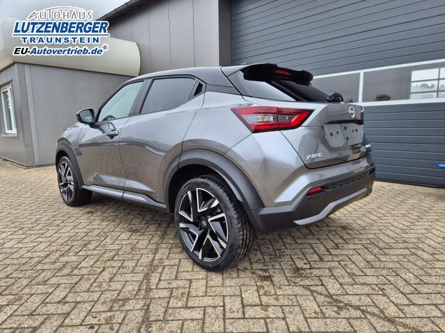 Nissan Juke 1.0 DIG-T 114PS N-Design Automatik Teil-Leder Klimaautomatik Sitzheizung Lenkradheizung PDC v+h R&uuml;ckf.Kamera Navi 19"LM Bluetooth Touchscreen Apple CarPlay Android Auto 