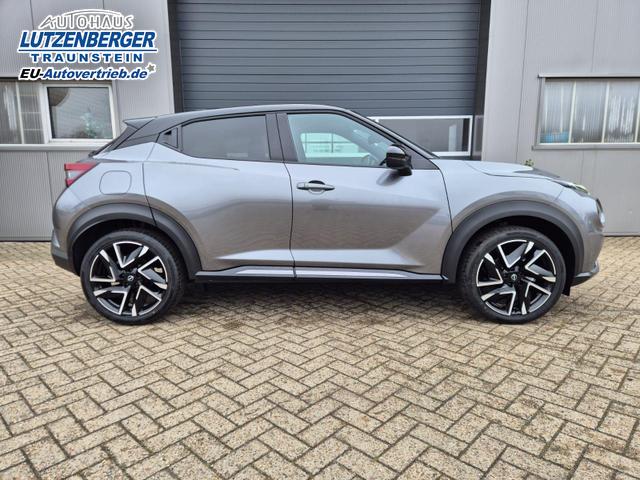 Nissan Juke 1.0 DIG-T 114PS N-Design Automatik Teil-Leder Klimaautomatik Sitzheizung Lenkradheizung PDC v+h R&uuml;ckf.Kamera Navi 19"LM Bluetooth Touchscreen Apple CarPlay Android Auto 