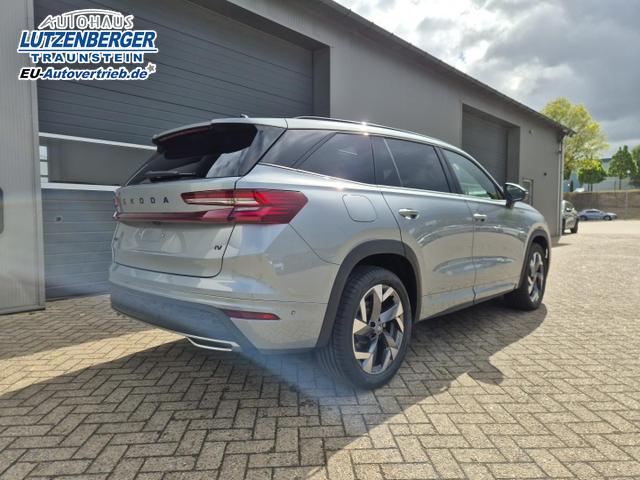 Skoda Kodiaq Sportline 1.5 TSI 204PS PHEV DSG schwenkb. AHK elektr. PanoDach HUD Alcantara PDC v+h 360&deg;Kamera CANTON Sound Klimaautomatik Sitzheizung Lenkradheizung Navi Apple CarPlay Android Auto 2xKeyless 19"LM vollelektr. Reichweite 116KM 