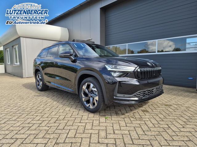 Skoda Kodiaq Sportline 1.5 TSI 204PS PHEV DSG schwenkb. AHK elektr. PanoDach HUD Alcantara PDC v+h 360&deg;Kamera CANTON Sound Klimaautomatik Sitzheizung Lenkradheizung Navi Apple CarPlay Android Auto 2xKeyless 19"LM vollelektr. Reichweite 116KM 