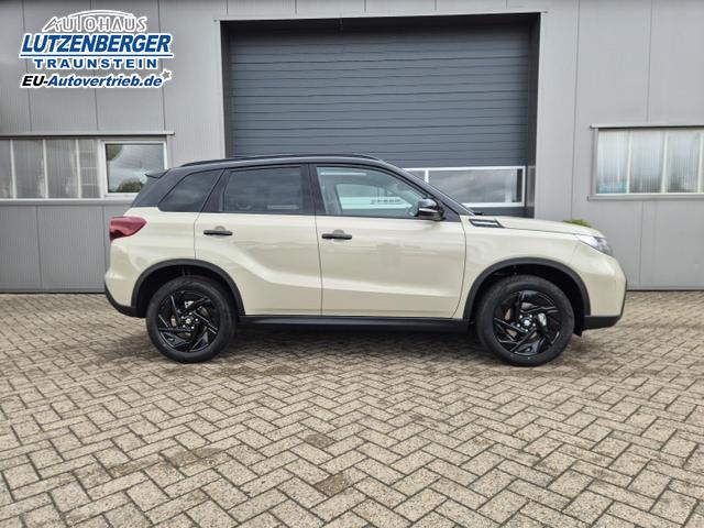 Suzuki Vitara Comfort+ 110PS Automatik MHEV 4x4 ALLGRIP 1.4 Boosterjet Black Edition Panodach Teilleder Navi Klimaautomatik Sitzheizung ACC PDC v+h R&uuml;ckf.Kamera Suzuki-Radio Apple CarPlay Android Auto Touchscreen 2xKeyless 17-LM 