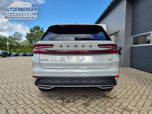 Skoda Kodiaq Sportline 1.5 TSI 204PS PHEV DSG schwenkb. AHK elektr. PanoDach HUD Alcantara PDC v+h 360&deg;Kamera CANTON Sound Klimaautomatik Sitzheizung Lenkradheizung Navi Apple CarPlay Android Auto 2xKeyless 19"LM vollelektr. Reichweite 116KM 