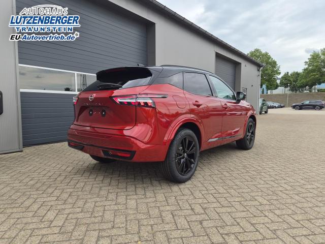 Nissan Qashqai 1.3 DIG-T MHEV 158 PS X-Tronic N-Design Head-Up Display Teil-Leder Klimaautomatik Sitzheizung Lenkradheizung Navi elektr. Heckklappe ACC PDC v+h 360&deg;Kamera DAB Bluetooth Touchscreen Apple CarPlay Android Auto 19"Zoll 