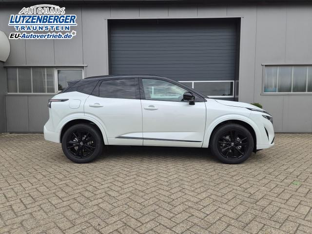 Nissan Qashqai 1.3 DIG-T MHEV 158 PS X-Tronic N-Design Head-Up Display Teil-Leder Klimaautomatik Sitzheizung Lenkradheizung Navi elektr. Heckklappe ACC PDC v+h 360&deg;Kamera DAB Bluetooth Touchscreen Apple CarPlay Android Auto 19"Zoll 