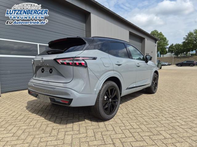 Nissan Qashqai 1.3 DIG-T MHEV 158 PS X-Tronic N-Design PanoDach Teil-Leder Klimaautomatik Sitzheizung Lenkradheizung Navi ACC PDC v+h 360&deg;Kamera DAB Bluetooth Touchscreen Apple CarPlay Android Auto 19"Zoll 