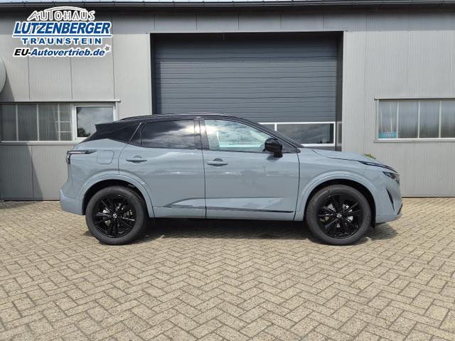 Nissan Qashqai 1.3 DIG-T MHEV 158 PS X-Tronic N-Design PanoDach Teil-Leder Klimaautomatik Sitzheizung Lenkradheizung Navi ACC PDC v+h 360&deg;Kamera DAB Bluetooth Touchscreen Apple CarPlay Android Auto 19"Zoll 