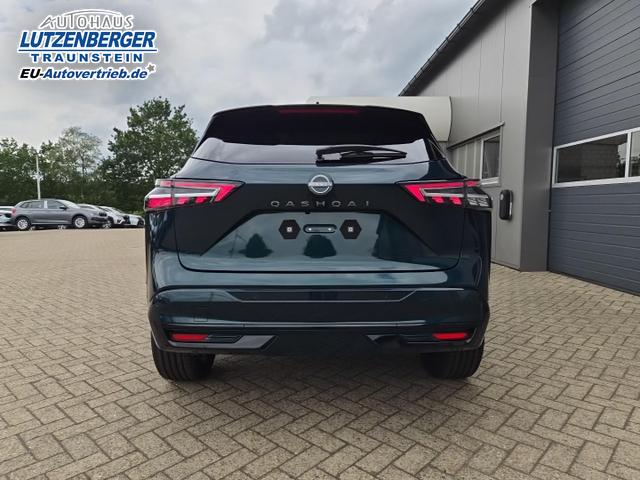 Nissan Qashqai 1.3 DIG-T MHEV 158 PS X-Tronic N-Design PanoDach Teil-Leder Klimaautomatik Sitzheizung Lenkradheizung Navi ACC PDC v+h 360&deg;Kamera DAB Bluetooth Touchscreen Apple CarPlay Android Auto 19"Zoll 