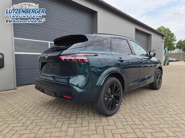 Nissan Qashqai 1.3 DIG-T MHEV 158 PS X-Tronic N-Design PanoDach Teil-Leder Klimaautomatik Sitzheizung Lenkradheizung Navi ACC PDC v+h 360&deg;Kamera DAB Bluetooth Touchscreen Apple CarPlay Android Auto 19"Zoll 