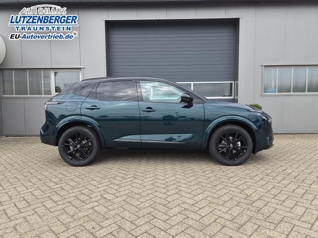 Nissan Qashqai 1.3 DIG-T MHEV 158 PS X-Tronic N-Design PanoDach Teil-Leder Klimaautomatik Sitzheizung Lenkradheizung Navi ACC PDC v+h 360&deg;Kamera DAB Bluetooth Touchscreen Apple CarPlay Android Auto 19"Zoll 