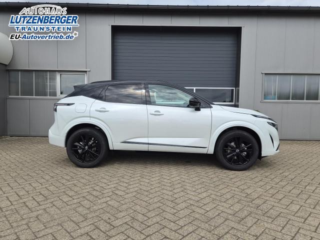 Nissan Qashqai 1.3 DIG-T MHEV 158 PS X-Tronic N-Design PanoDach Teil-Leder Klimaautomatik Sitzheizung Lenkradheizung Navi ACC PDC v+h 360&deg;Kamera DAB Bluetooth Touchscreen Apple CarPlay Android Auto 19"Zoll 