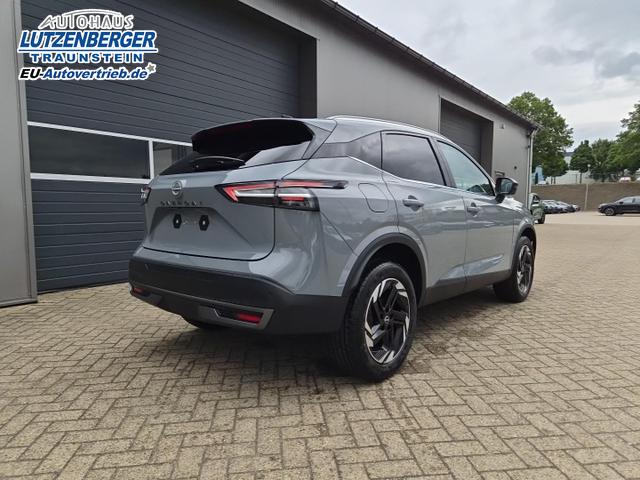 Nissan Qashqai 1.3 DIG-T MHEV 158 PS X-Tronic N-Connecta Teil-Leder PanoGlasdach Klimaautomatik Sitzheizung Lenkradheizung Navi ACC PDC v+h 360&deg;Kamera DAB Bluetooth Touchscreen Apple CarPlay Android Auto 18"LM 
