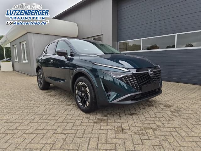 Nissan Qashqai 1.3 DIG-T MHEV 158 PS X-Tronic N-Connecta Teil-Leder PanoGlasdach Klimaautomatik Sitzheizung Lenkradheizung Navi ACC PDC v+h 360&deg;Kamera DAB Bluetooth Touchscreen Apple CarPlay Android Auto 18"LM 