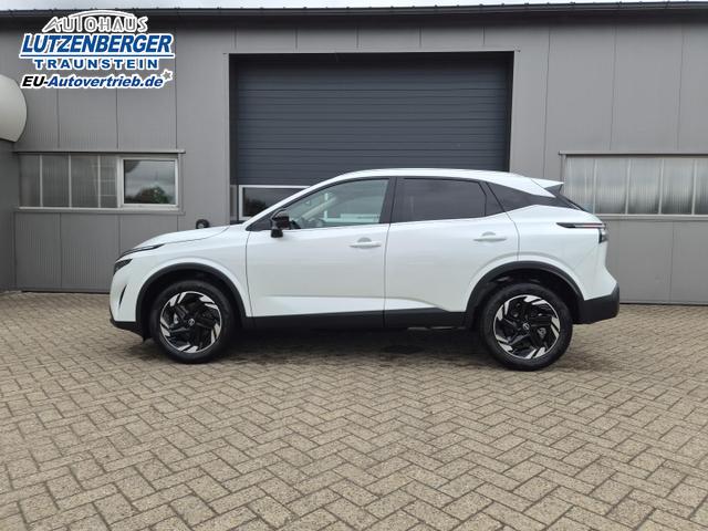 Nissan Qashqai 1.3 DIG-T MHEV 158 PS X-Tronic N-Connecta Teil-Leder PanoGlasdach Klimaautomatik Sitzheizung Lenkradheizung Navi ACC PDC v+h 360&deg;Kamera DAB Bluetooth Touchscreen Apple CarPlay Android Auto 18"LM 